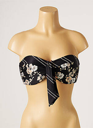 Sutien de costum de baie elasticitate top bentiță negru SEAFOLLY femeie