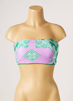 Sutien de costum de baie elasticitate top bentiță verde SEAFOLLY femeie