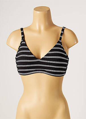 Sutien de costum de baie elasticitate sutien cupe întregi cu decolteu înalt negru SEAFOLLY femeie