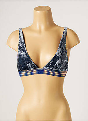 Sutien de costum de baie bretele elastice reglabile albastru SEAFOLLY femeie