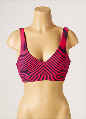 Sutien de costum de baie elasticitate sutien cupe întregi cu decolteu înalt roz SEAFOLLY femeie