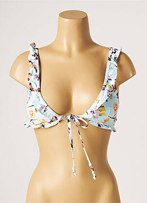 Sutien de costum de baie elasticitate top sutien modelat albastru PIHA femeie