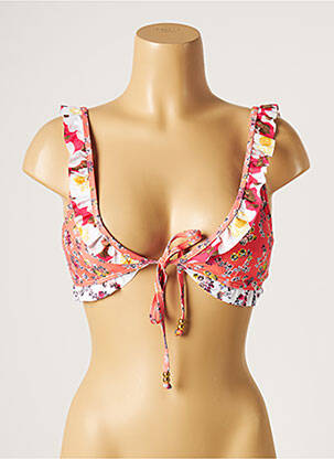 Sutien de costum de baie elasticitate top sutien modelat portocalie PIHA femeie
