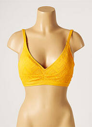 Sutien de costum de baie elasticitate top sutien modelat galben PIHA femeie