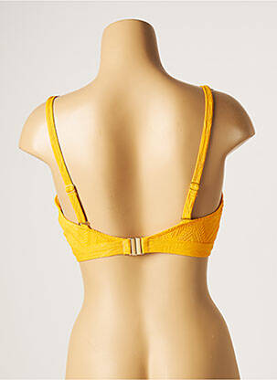 Sutien de costum de baie elasticitate top sutien modelat galben PIHA femeie