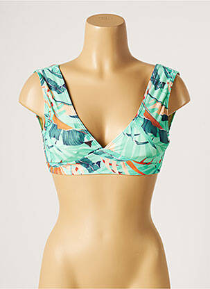 Sutien de costum de baie elasticitate top sutien modelat verde MOONTIDE femeie