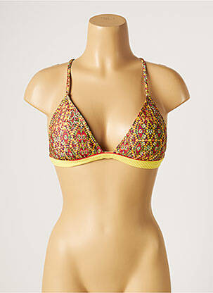 Sutien de costum de baie elasticitate top sutien modelat galben KIWI femeie