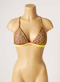 Sutien de costum de baie elasticitate top sutien modelat galben KIWI femeie