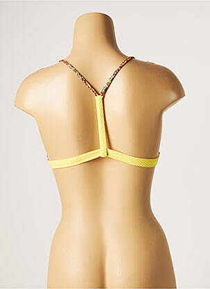 Sutien de costum de baie elasticitate top sutien modelat galben KIWI femeie