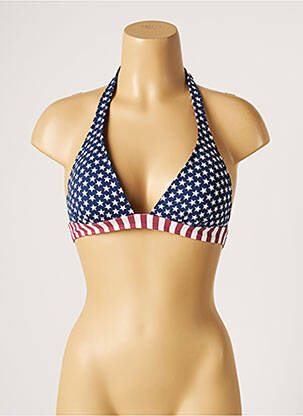 Sutien de costum de baie elasticitate top sutien modelat albastru KIWI femeie