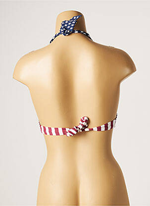 Sutien de costum de baie elasticitate top sutien modelat albastru KIWI femeie