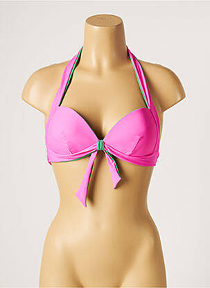 Sutien de costum de baie elasticitate top sutien modelat roz MOONTIDE femeie