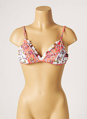 Sutien de costum de baie elasticitate top sutien modelat portocalie PIHA femeie