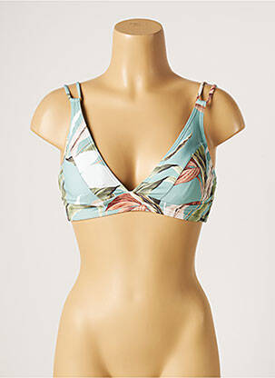 Sutien de costum de baie elasticitate top sutien modelat verde MOONTIDE femeie