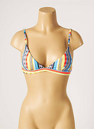 Sutien de costum de baie elasticitate top sutien modelat albastru PIHA femeie