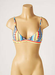 Sutien de costum de baie elasticitate top sutien modelat albastru PIHA femeie