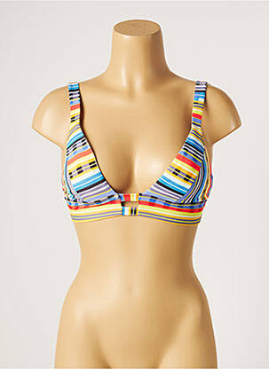 Sutien de costum de baie elasticitate top sutien modelat albastru PIHA femeie