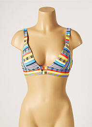 Sutien de costum de baie elasticitate top sutien modelat albastru PIHA femeie