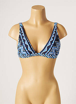 Sutien de costum de baie elasticitate top sutien modelat albastru MOONTIDE femeie