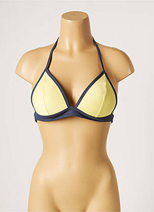 Sutien de costum de baie elasticitate top sutien push-up galben MOONTIDE femeie