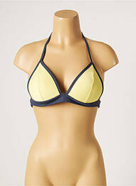 Sutien de costum de baie elasticitate top sutien push-up galben MOONTIDE femeie