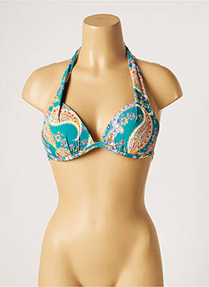 Sutien de costum de baie elasticitate top sutien push-up verde MOONTIDE femeie
