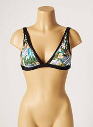 Sutien de costum de baie elasticitate top sutien modelat negru MOONTIDE femme