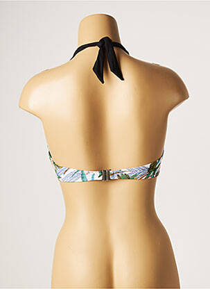 Sutien de costum de baie elasticitate top sutien modelat negru MOONTIDE femeie