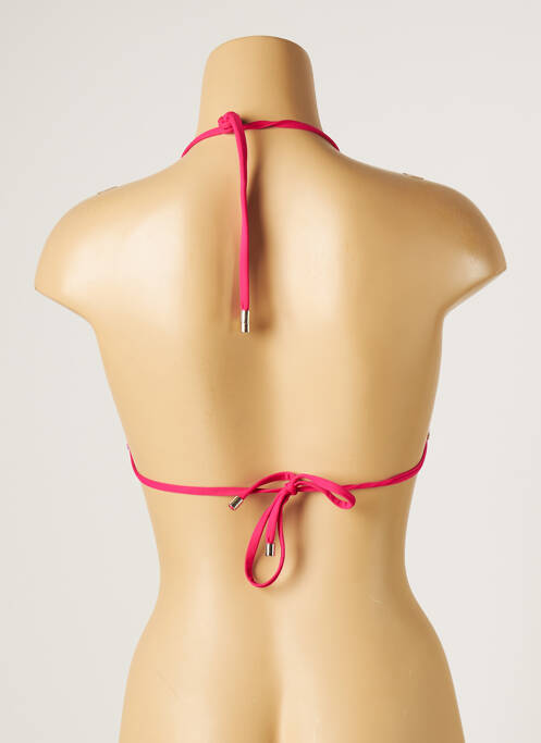 Sutien de costum de baie elasticitate top triunghiuri roz KIWI femme