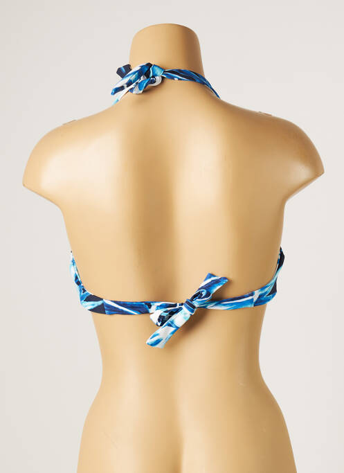 Sutien de costum de baie elasticitate sutien cupe întregi cu decolteu înalt albastru MOONTIDE femme