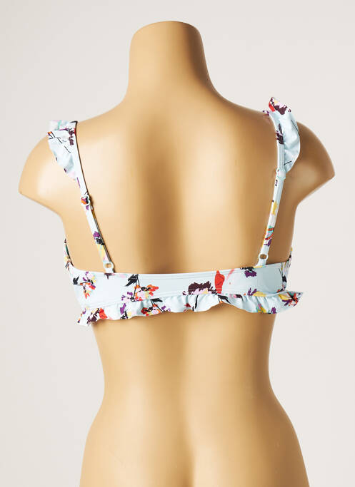 Sutien de costum de baie elasticitate top sutien modelat albastru PIHA femme