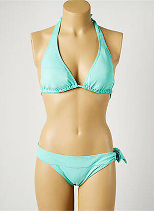 Costum de baie din două piese elasticitate top sutien modelat albastru HISTOIRE DE PLAGE femeie