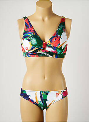 Costum de baie din două piese elasticitate top sutien modelat verde YSABEL MORA femeie