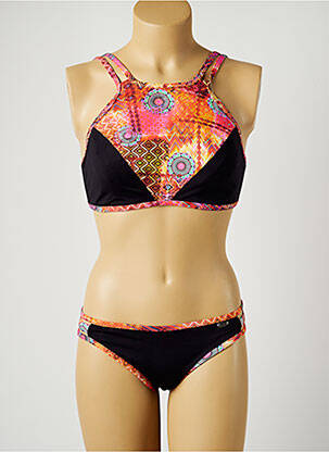 Costum de baie din două piese elasticitate negru SUN PLAYA femeie
