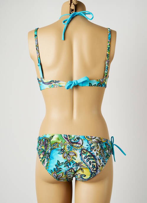 Costum de baie din două piese albastru MISS CARAÏBES femeie