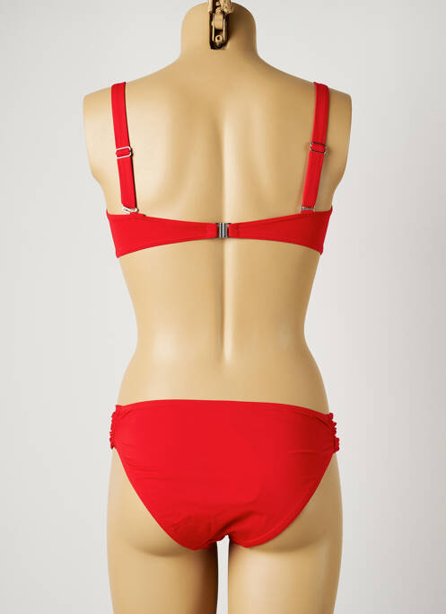 Costum de baie din două piese roșu PLAGE DU SUD femeie