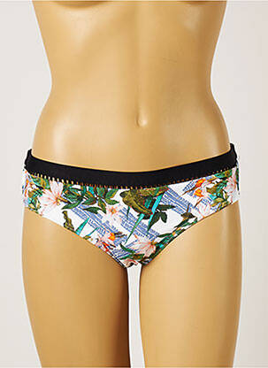 Chiloți de baie alb MOONTIDE femeie