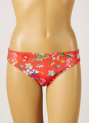 Chiloți de baie imprimeu floral chiloți roșu TESSY femeie