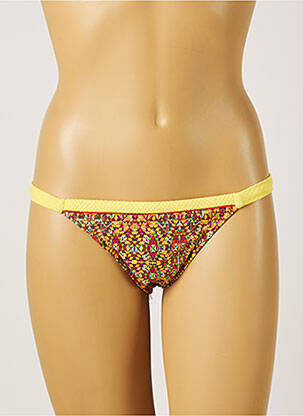 Chiloți de baie galben KIWI femeie