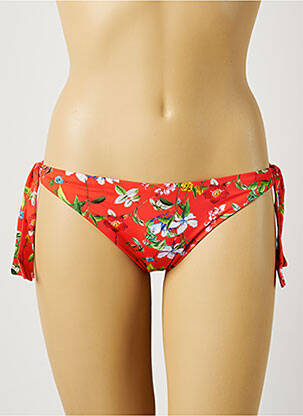 Chiloți de baie imprimeu floral bikini roșu TESSY femeie