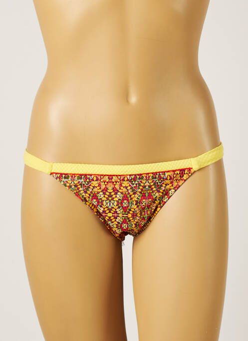 Chiloți de baie galben KIWI femeie