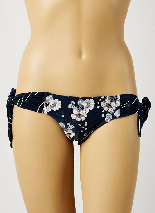 Chiloți de baie imprimeu floral bikini albastru SEAFOLLY femme