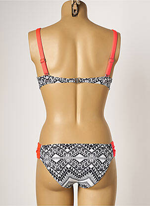 Costum de baie din două piese elasticitate top sutien modelat negru LPB femeie