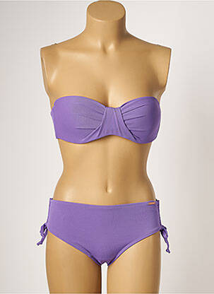 Costum de baie din două piese elasticitate top sutien modelat violet YSABEL MORA femeie