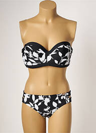 Costum de baie din două piese elasticitate top sutien modelat negru YSABEL MORA femeie