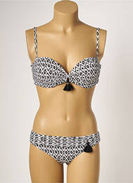 Costum de baie din două piese elasticitate top sutien modelat negru DAG ADOM femeie