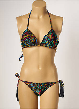 Costum de baie din două piese elasticitate top sutien modelat albastru RIO DE SOL femeie