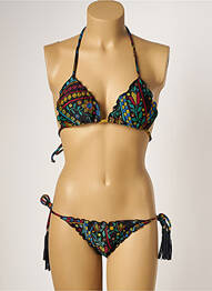 Costum de baie din două piese elasticitate top sutien modelat albastru RIO DE SOL femeie