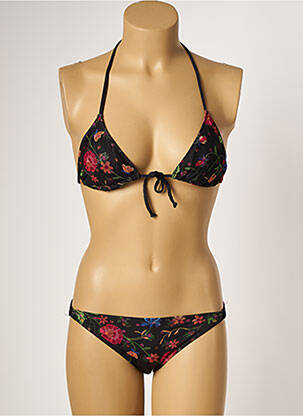 Costum de baie din două piese elasticitate top sutien modelat negru BORABORA femeie