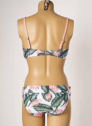 Costum de baie din două piese elasticitate top sutien modelat verde LPB femeie